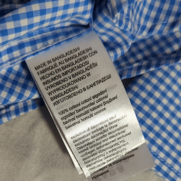 NEW Izod Blue Casual Button Down Shirt - Picture 8 of 12